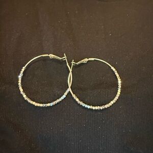 silver Hoop Earrings